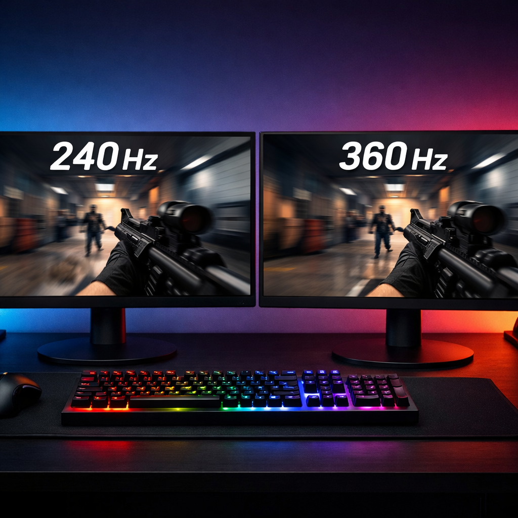 240Hz vs 360Hz: Best High Refresh Rate Monitors for Gaming