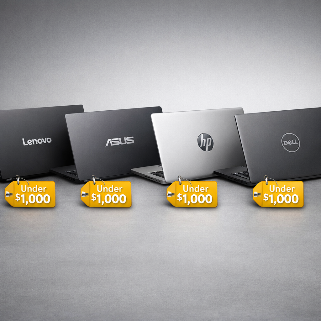 Lenovo, ASUS, HP, Dell: Best Sub-$1000 Laptop Brands Compared