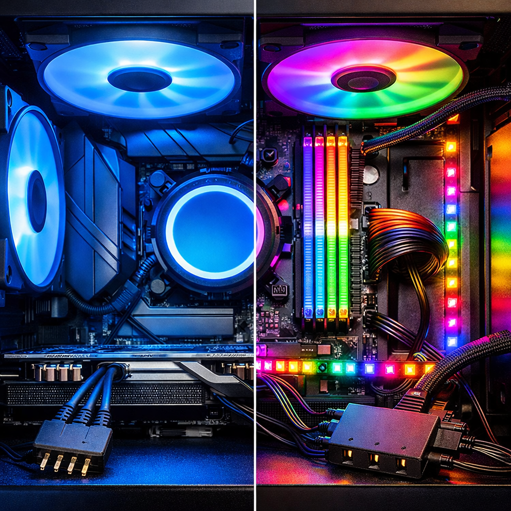 RGB vs ARGB for Gaming Rigs: Compatibility, Control, and Value