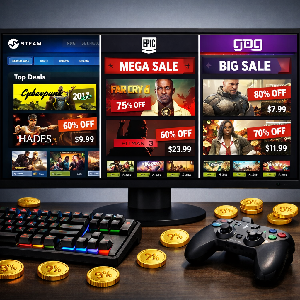 Steam vs Epic vs GOG: Best PC Game Deals Compared